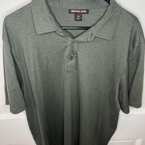 Men’s Michael Kors Dark Green Polo. Size XXL